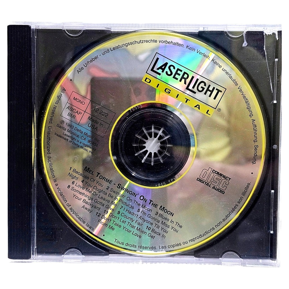 Mel Torme 12 222 Mono Swingin' On The Moon Laserlight CD Vocal Jazz Album Good
